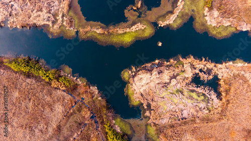 Fototapeta Naklejka Na Ścianę i Meble -  lakes from above
