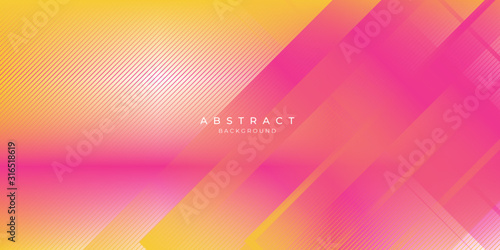 Abstract background orange banner presentation design. Modern background gradient color pink and orange.