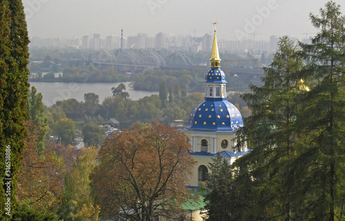 The bell tower of the Kiev-Vydubytsky Monastery