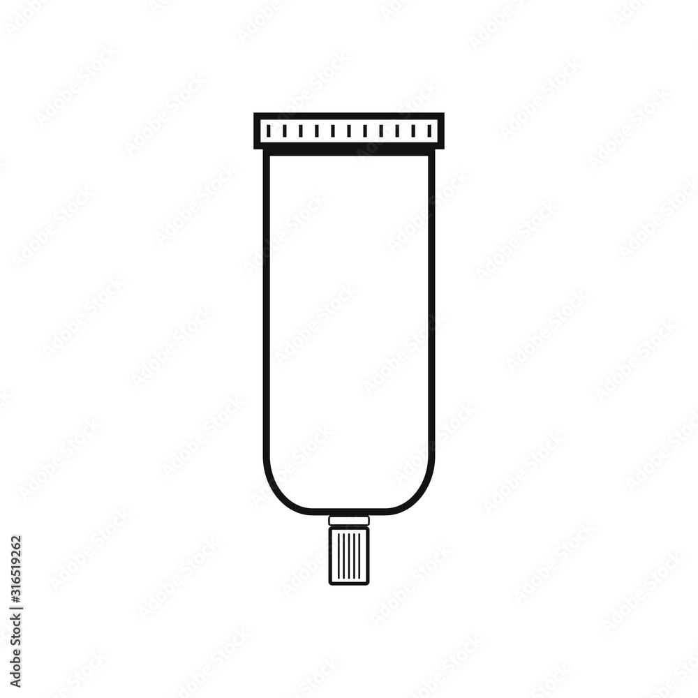 vector icon with natural pomade shape vector icon with natural pomade shape