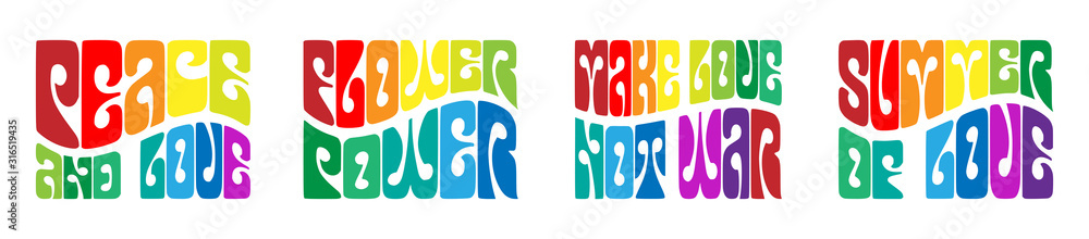 Beat generation slogans typography on white background Beat generation slogans typography on white background