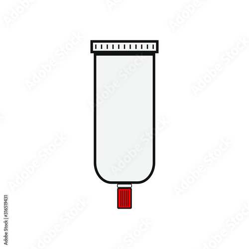 vector icon with natural pomade shape