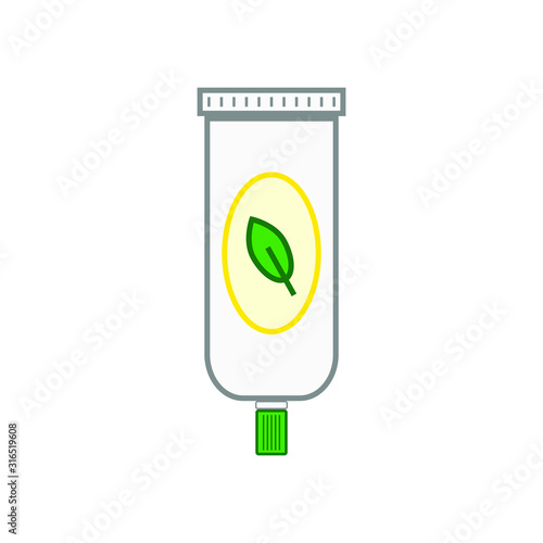 vector icon with natural pomade shape