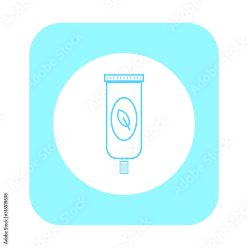 vector icon with natural pomade shape