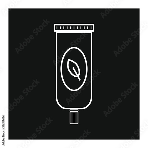 vector icon with natural pomade shape