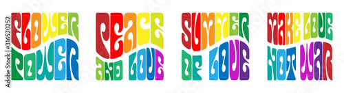 Beat generation slogans typography on white background	