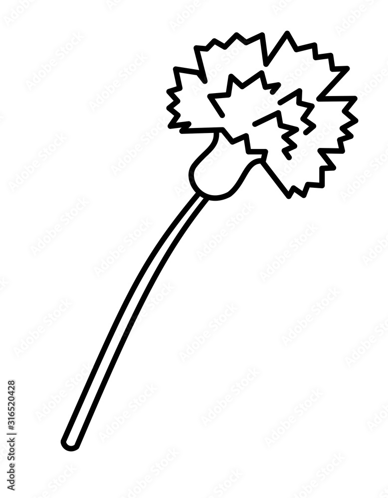 カーネーション(線画) カーネーション(線画)