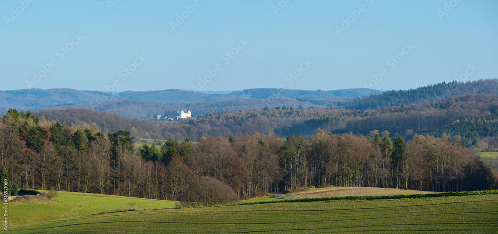Schloss Lichtenberg im nördlichen Odenwald, Südhessen