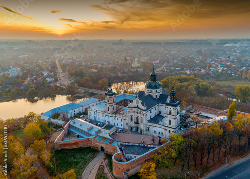 The monastery in Berdichev from a height.. photo