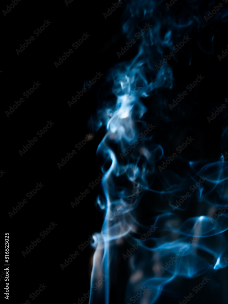 smoke texture  on black background