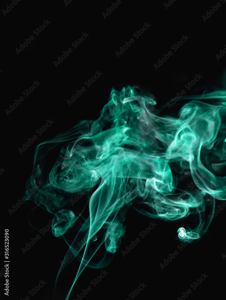 Fototapeta premium smoke texture on black background
