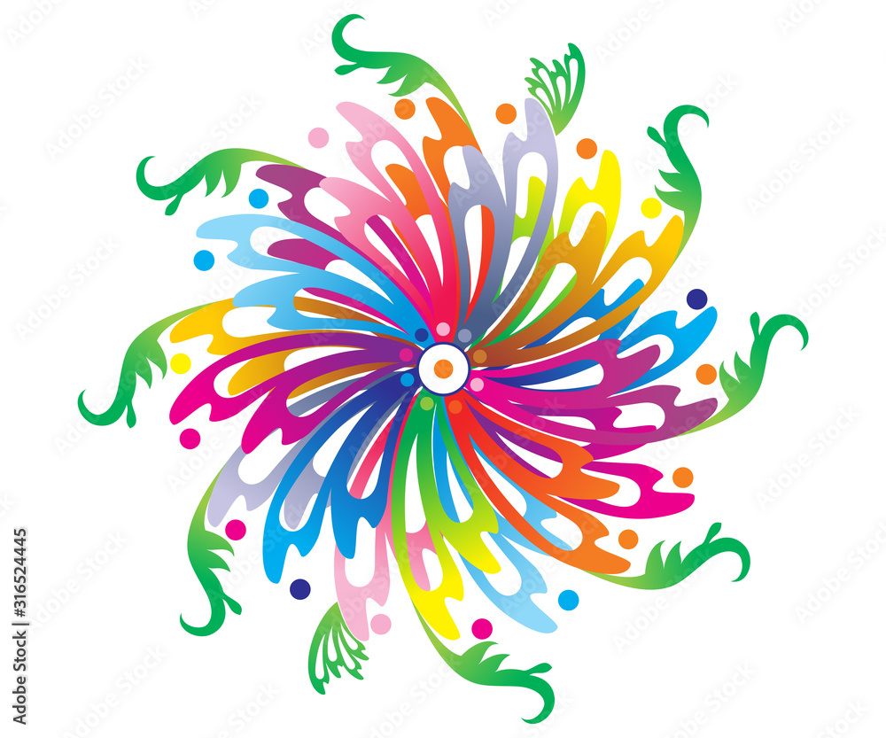 abstract artistic creative rainbow floral abstract artistic creative rainbow floral