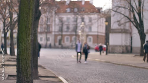 Wallpaper Mural Unrecognizable people in the european city. Torontodigital.ca