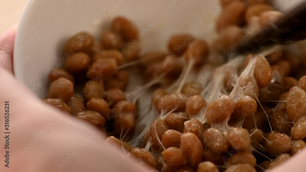 納豆のクローズアップ 納豆のクローズアップ