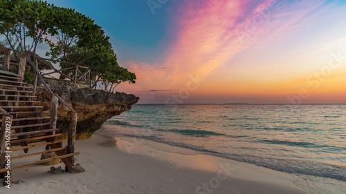 Sonnenuntergang am Strand von Sansibar