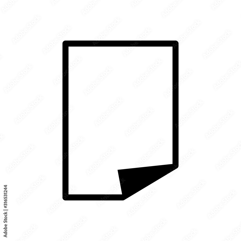 Paper icon vector simple and trendy design Paper icon vector simple and trendy design