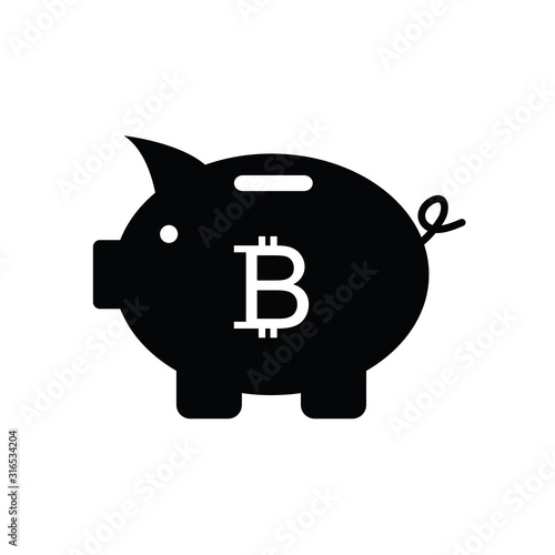 Money icon. Piggy bank - saving money icon