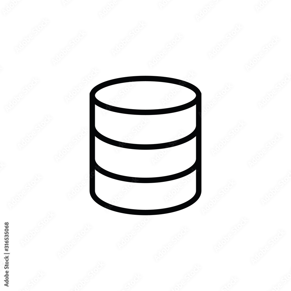 Database icon vector Database icon vector
