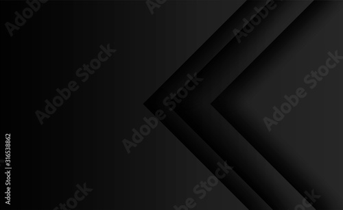 Abstract. Black shape overlab background. light and shadow. Vector.