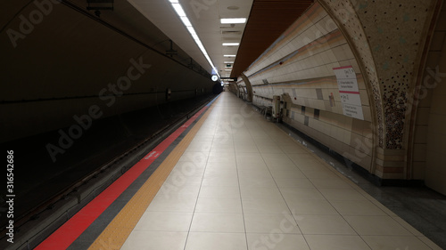 Empty metro station  