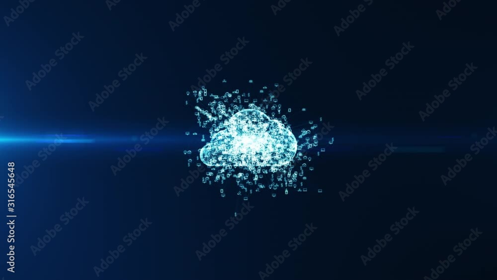 Cloud computing and Big data concept. Technology connectivity of ...