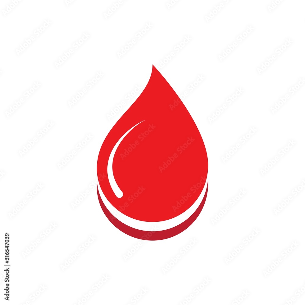 Blood ilustration logo Blood ilustration logo