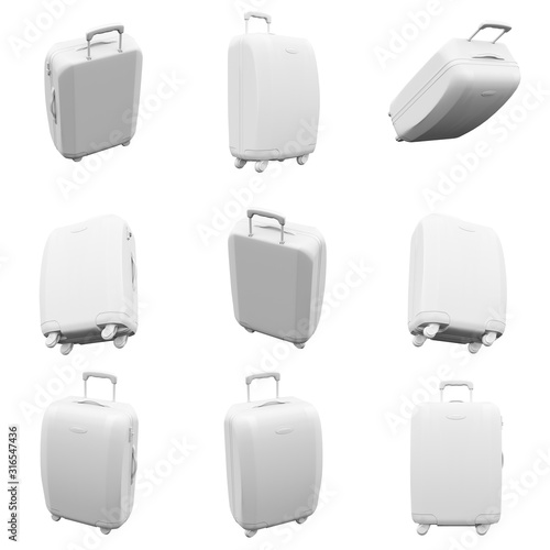 suitcase 3D Rendering