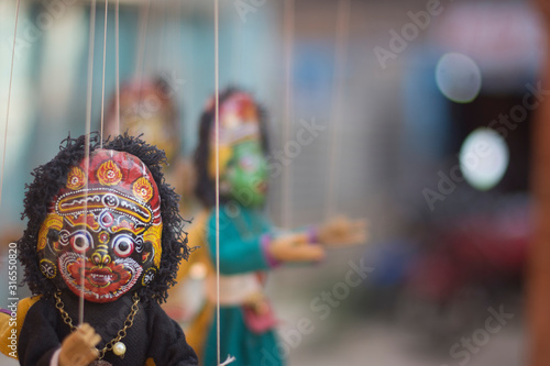 newar puppets in kathmandu , Nepal photo