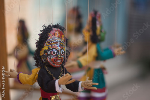 newar puppets in kathmandu , Nepal photo