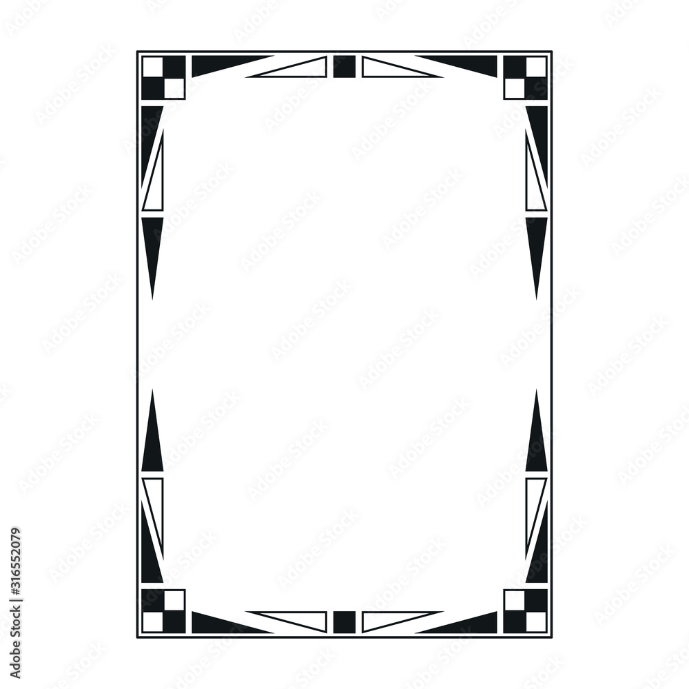 vector image, decorative ornamental frame, original design