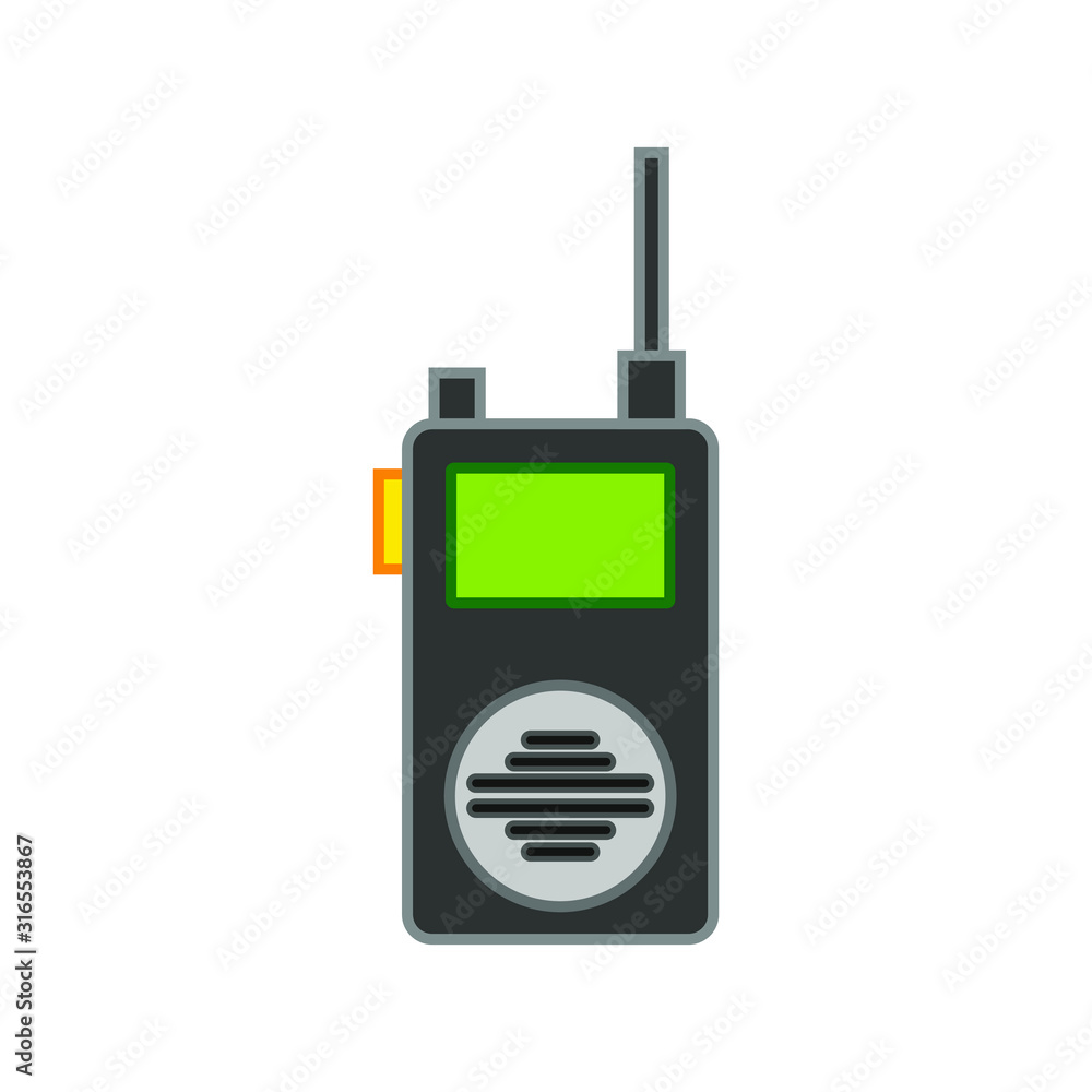 vector icon, shaped walkie talkie vector icon, shaped walkie talkie