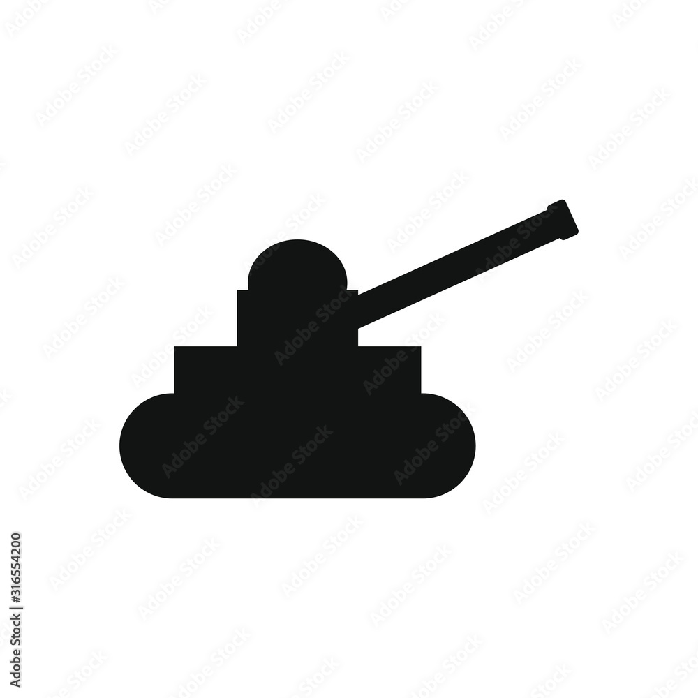 vector icon, in the form of military combat car vector icon, in the form of military combat car