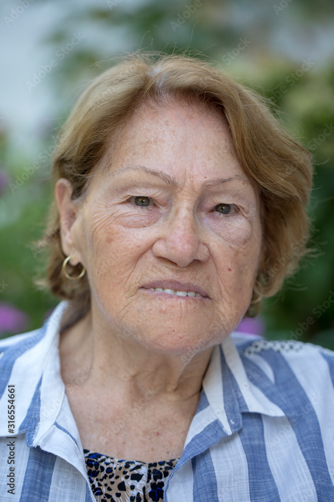 Portrait of happy senior woman Portrait of happy senior woman