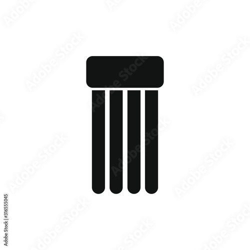 vector icon, with inflatable mattress shape