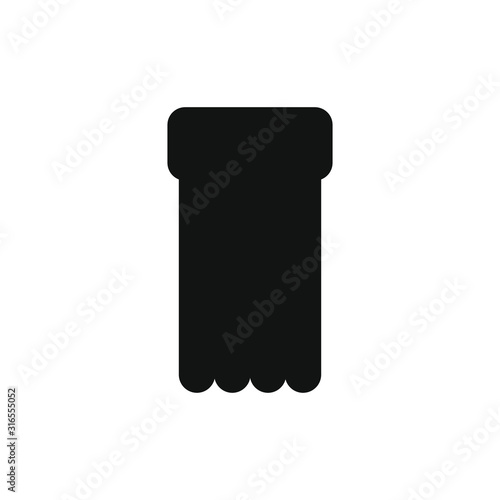 vector icon, with inflatable mattress shape