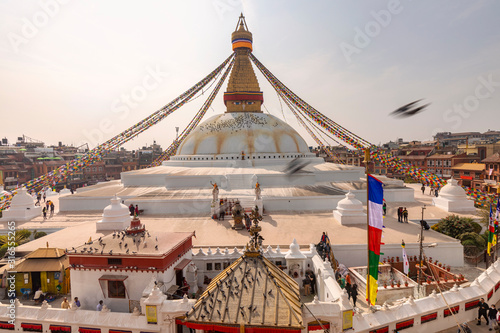 Grand Stuppa Buddhist Boudhanath in Katmandhu  Nepal