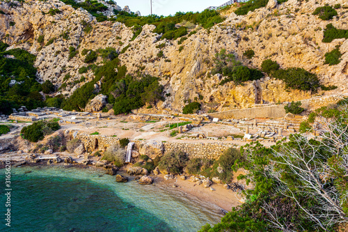 Ancient place Hraion Paradise Beach - Greece