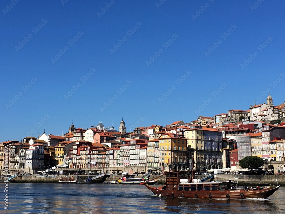 Porto Fluss mit Boot