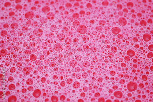 foam teaxture color bubble macro soap bubble blood organic structure pink white photo