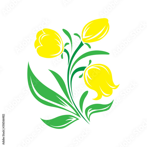 flower for logo design and ornament