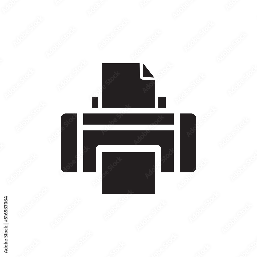 Printer icon vector design template Printer icon vector design template
