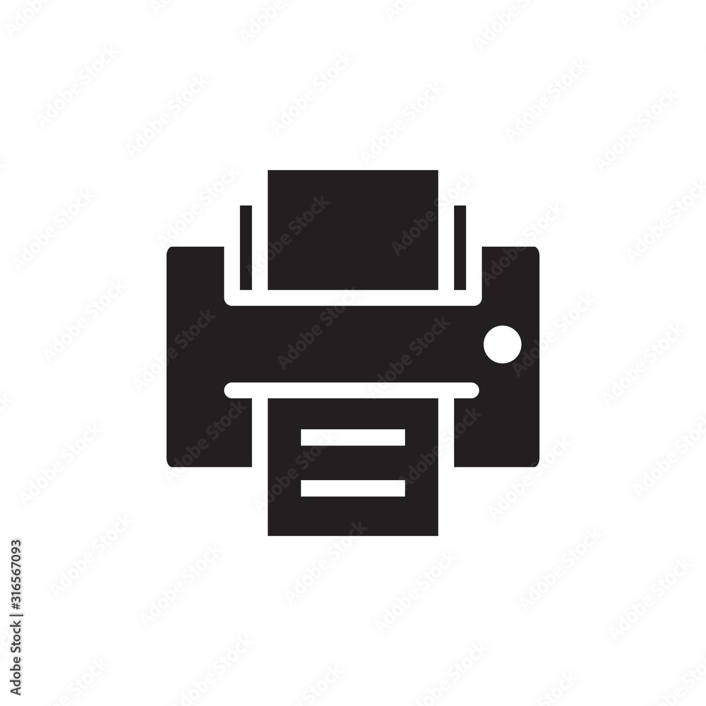 Printer icon vector design template