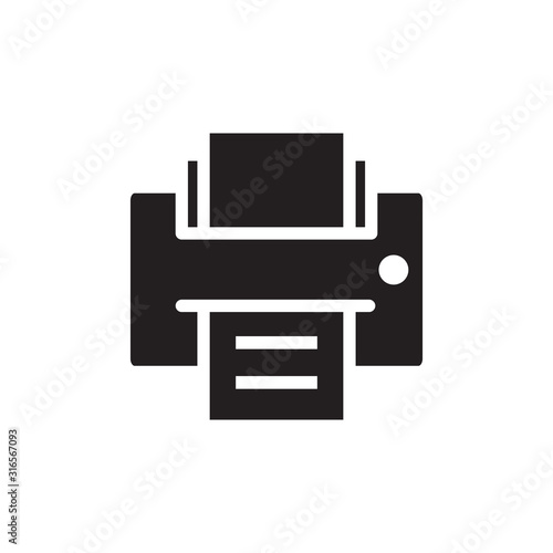 Printer icon vector design template