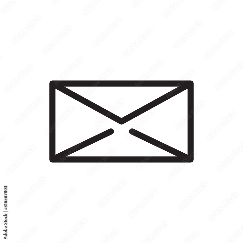 Envelope icon vector design template Envelope icon vector design template
