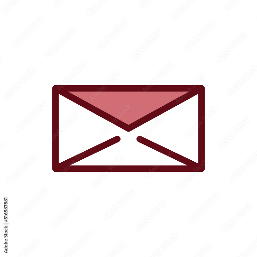 Envelope icon vector design template Envelope icon vector design template