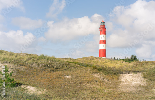 Leuchtturm in den D  nen von Amrum