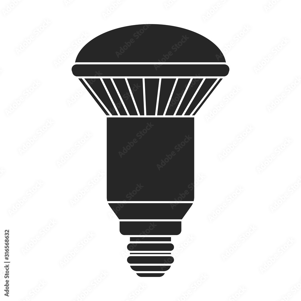 Electric lamp vector icon.Black vector icon isolated on white background electric lamp. Electric lamp vector icon.Black vector icon isolated on white background electric lamp.