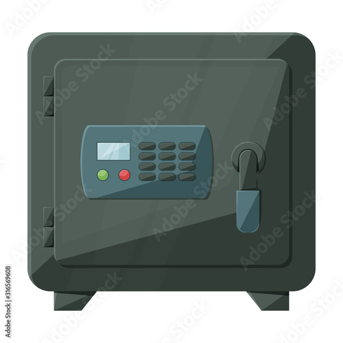 Safety door vector icon.Cartoon vector icon isolated on white background safety door .