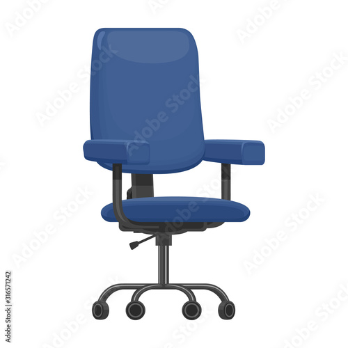 Office chair vector icon.Cartoon vector icon isolated on white background office chair .