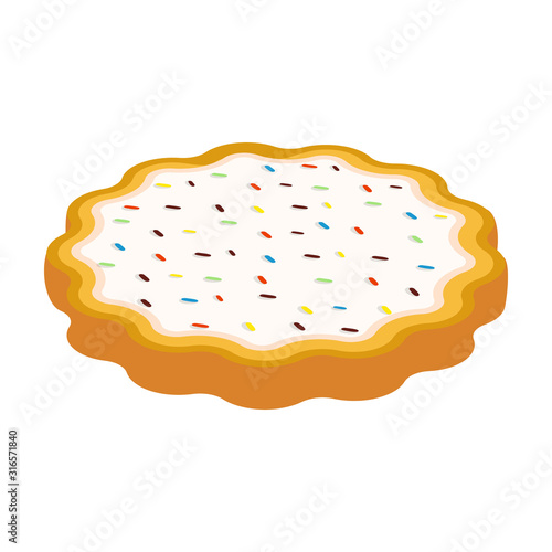 Christmas cookie vector icon.Cartoon vector icon isolated on white background christmas cookie .